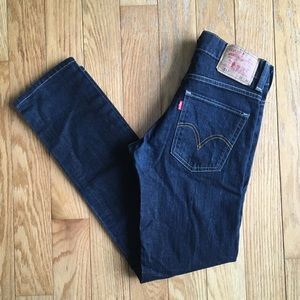 Levi 511 Levi's Dark Wash Blue Denim Jeans 28”